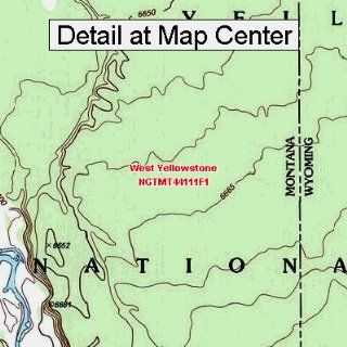 USGS Topographic Quadrangle Map   West Yellowstone
