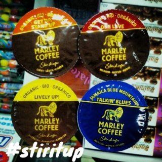 NEW 10 K cup MARLEY COFFEE Real cup Sampler 4 New flavors   One Love