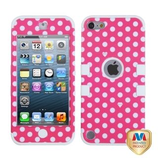 MYBAT Pink/ White Dots Case for Apple iPod Touch Generation 5