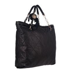 Lanvin Amalia Black Lambskin Leather Tote Bag