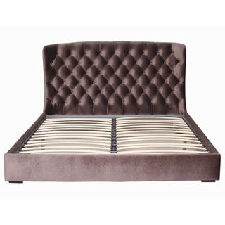 Abbyson Living Presidio Chocolate Tufted Upholstered Eastern King size