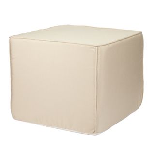 Brooklyn 22 Inch Square Outdoor Ottoman Traditional Colors