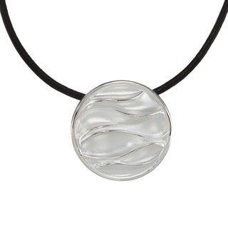 Breeze Sterling Silver Hand finished Medallion Necklace