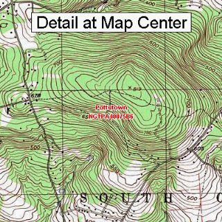 USGS Topographic Quadrangle Map   Pottstown, Pennsylvania