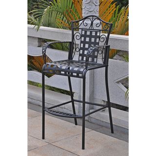 Iron Pool Bistro Bar Height Chairs (Set of 2)