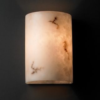 light Small Multi directional Faux Alabaster Wall Sconce