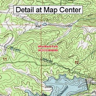 USGS Topographic Quadrangle Map   Woodland Park, Colorado