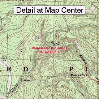 USGS Topographic Quadrangle Map   Ohanapecosh Hot Springs