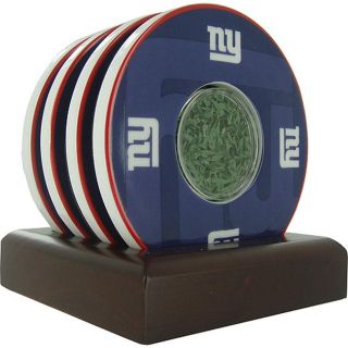 Steiner Sports Giants Logo Coasters w/ NY Giants Logo and Backdrop
