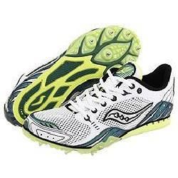 Saucony Velocity Spike 3 Distance W White/Silver/Green Athletic