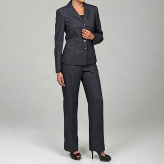 Le Suit Womens Midnight 2 piece Pant Suit