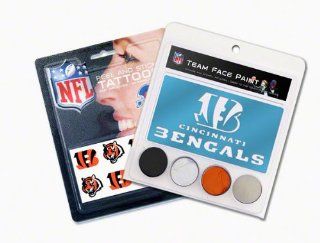 Cincinnati Bengals Face Paint and Tattoo Pack Sports