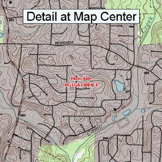 USGS Topographic Quadrangle Map   Riverdale, Georgia