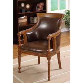 Antique Oak Accent Chair