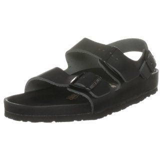 Birkenstock sandals Milano from Leather in Black with a regular insole