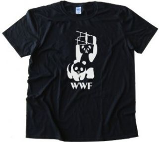 PANDA WWF WRESTLING   Tee Shirt Gildan Softstyle Clothing