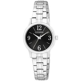 Citizen Womens Classic Silver/ Black Stainless Steel Watch
