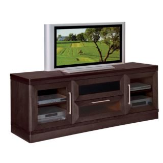 Transitional Wenge 70 inch TV and Entertainment Center