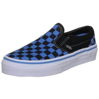 Vans   Kids Classic Slip On Shoes In Blue Checkerboard