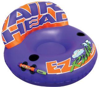 Kwik Tek Airhead EZ Rider Inflatable Pool Chair with Aqua