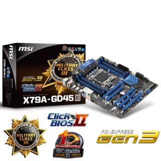 Carte mère socket LGA2011   Chipset Intel® X79   8 slots DDR3   PCI