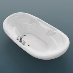 Indulgence White 70x41 inch Soaker Tub