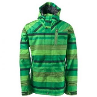 Holden Heath Snowboard Jacket Green Stripe Mens Sz XXL