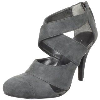 Nine West Womens Parthenia Pump,Grey Suede,5 M US Shoes