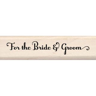 Inkadinkado For the Bride and Groom Rubber Stamp