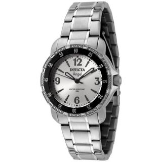 Invicta Womens Angel Silver Dial Stainless Steel Watch