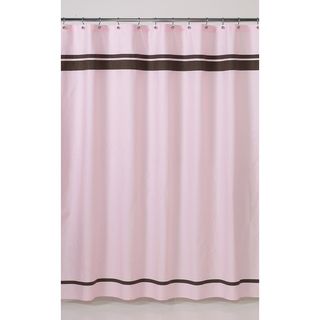 Pink and Brown Hotel Shower Curtain
