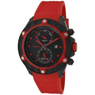 Red Line Mens Carbon Brake Red Silicon Watch