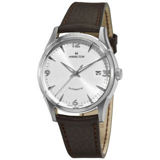 Hamilton Mens Timeless Classic Thin O Matic Brown Leather Strap Watch