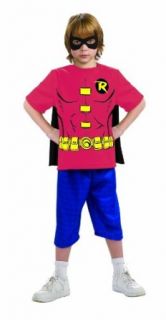 Justice League Childs Robin 100% Cotton T Shirt Clothing