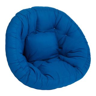 Scoop Blue Futon Chair