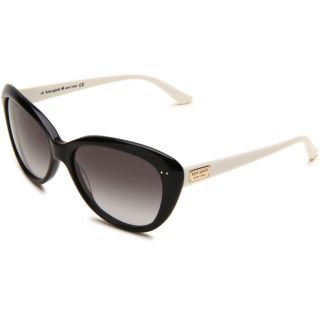 Kate Spade Womens Angelique FU8 Black/ Cream Cat Eye Sunglasses