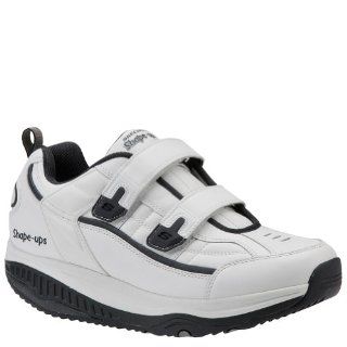 USA Mens Shape Ups XT Velcro Walking Shoe   13 M   White Shoes