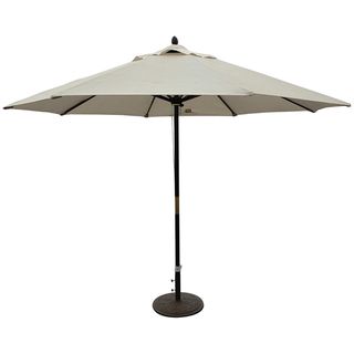 TropiShade 11 foot Premium Beige Dark Wood Market Umbrella
