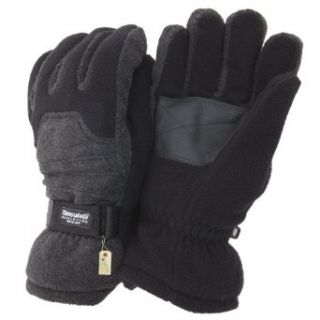 Mens Heavy Ski Thinsulate Thermal Fleece Gloves with Palm