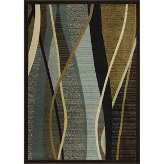 Ocean Dance Woven Brown Rug (5 x 7)