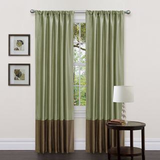 Lush Decor Green/ Brown 84 inch Dawn Curtain Panels (Set of 2