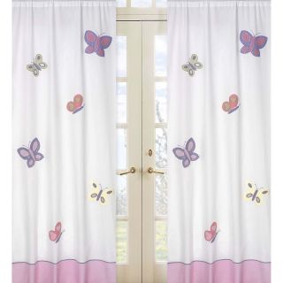 Pink and Purple Butterfly 84 inch Curtain Panel Pair Today $56.99