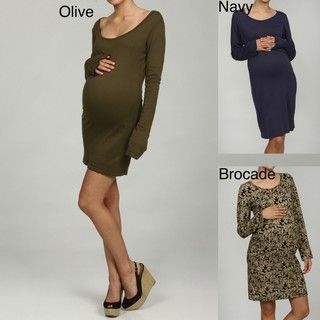 Nuka Womens Maternity Long Sleeve Dress