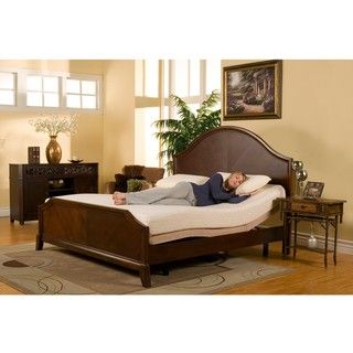 Sleep Zone Deluxe Adjustable Bed 8 inch Queen size Memory Foam