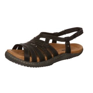 Kalso Earth Womens Imagine Black Leather Sandals