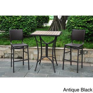 Barcelona 32 inch Square Bar Height Bistro Table with 2 Chairs