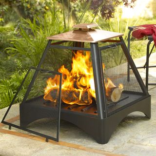 Pagoda Fireplace with Copper Roof