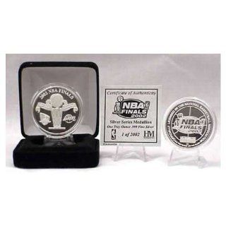 2002 NBA Finals Coin Silver