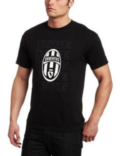 Euro Soccer Mens Juventus Shield Logo Tee, Rich Black, X
