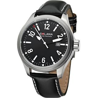 Golana Swiss Mens Terra Pro 100 Black Dial Watch